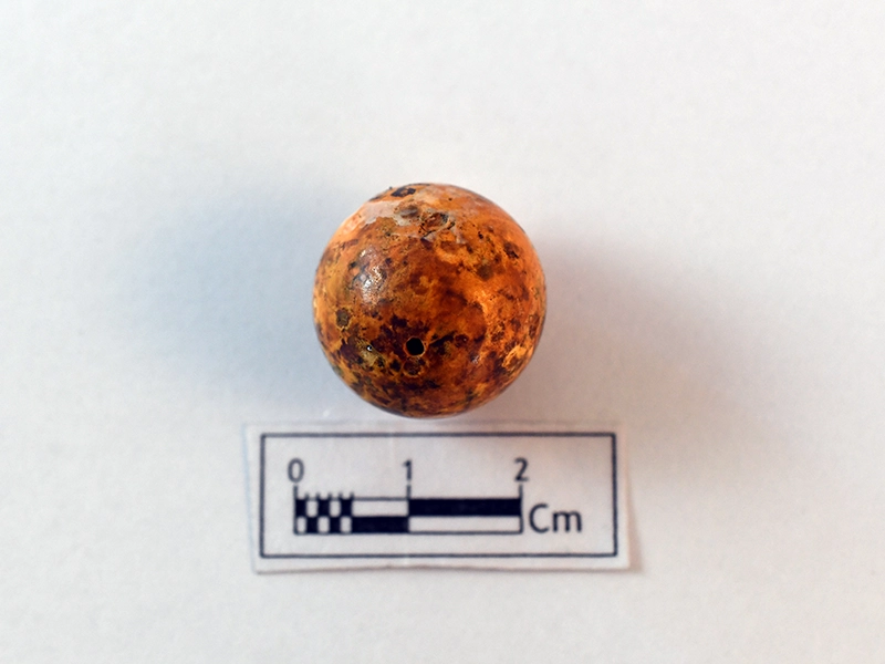 Spherical Carnelian Bead — Maritime Archaeology Museum