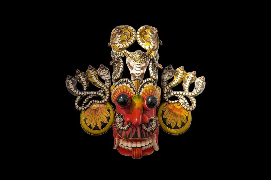 Rathnakuta Raksha — related artifact at Ariyapla Mask Museum
