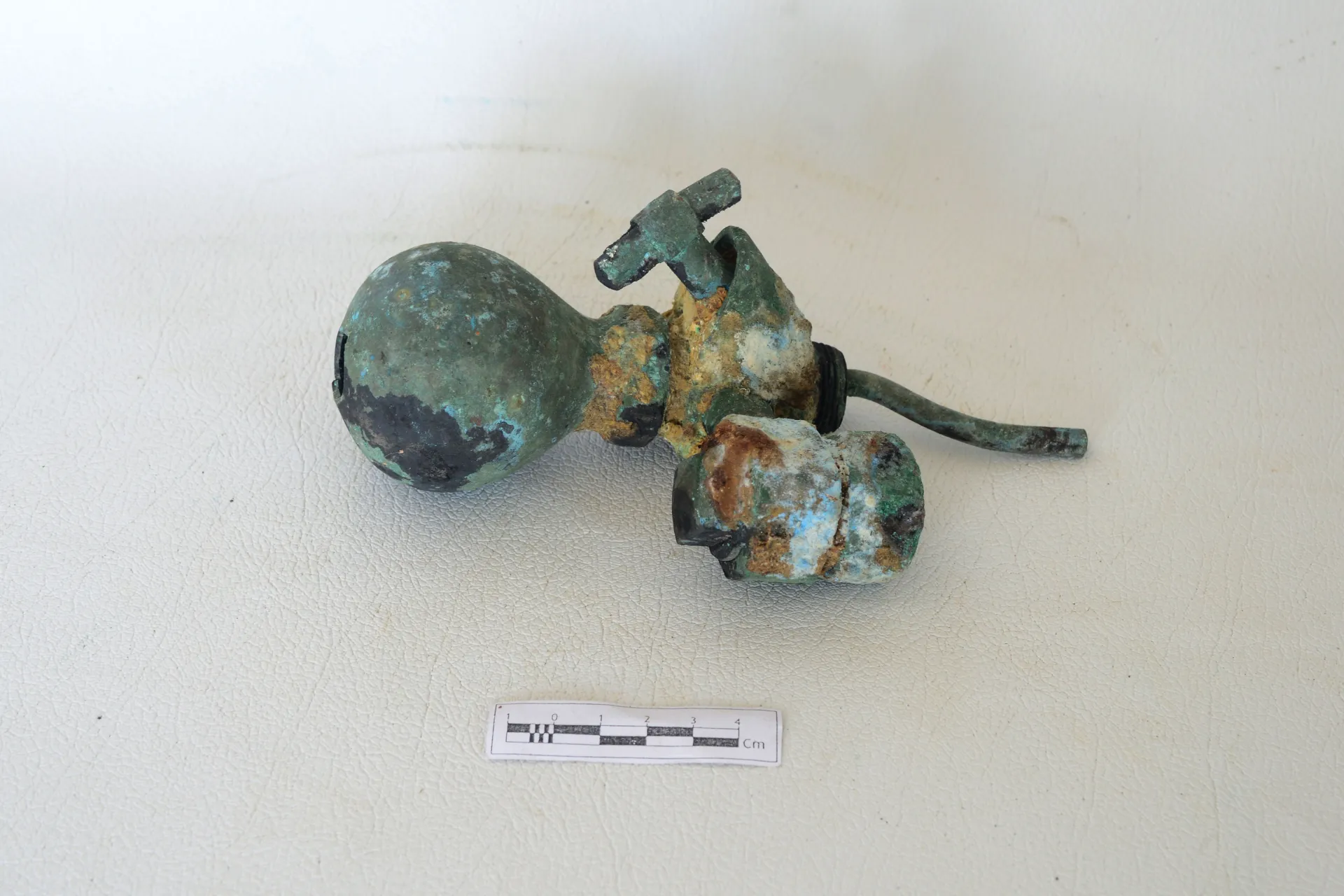 A part of copper alloy tap — Maritime Archaeology Museum