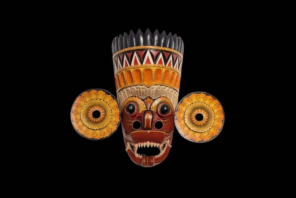 Purnaka Raksha — related artifact at Ariyapla Mask Museum